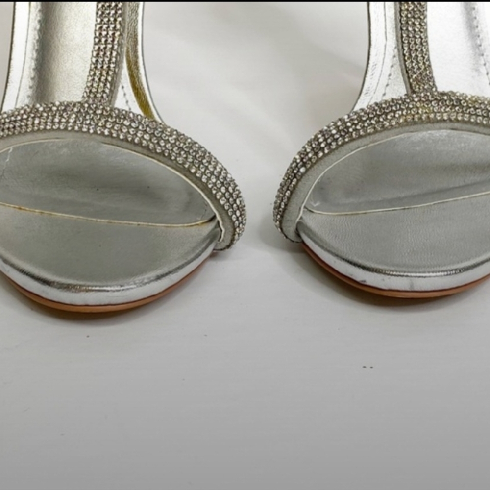 Striking Silver Faylinn Heels By Steve Madden, Fe… - image 8